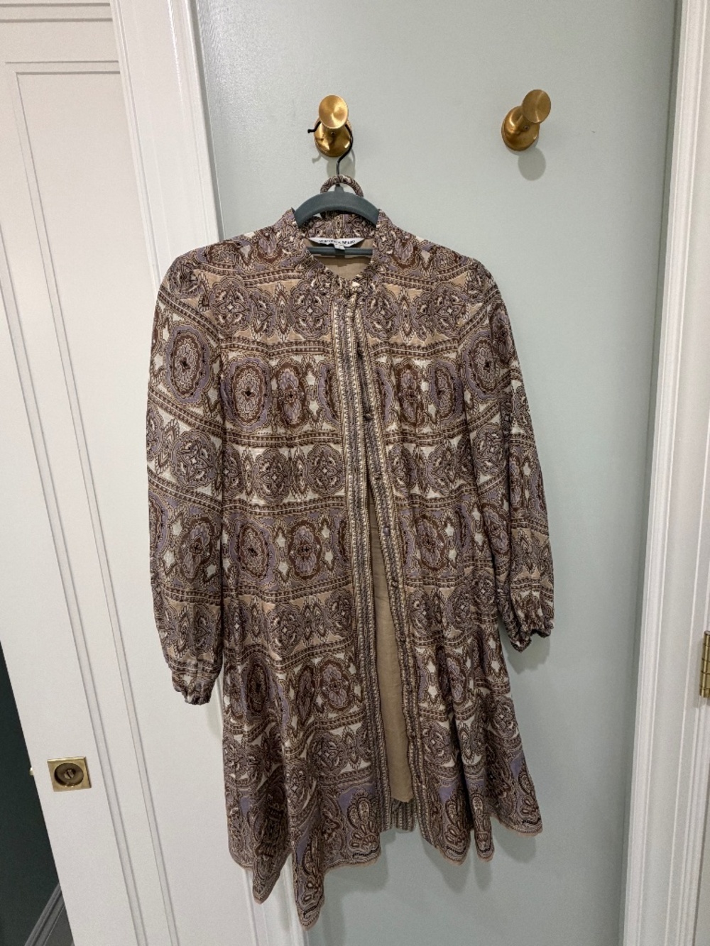 Title: Veronica Beard Kumar Paisley Silk Linen Mini Dress Size 4